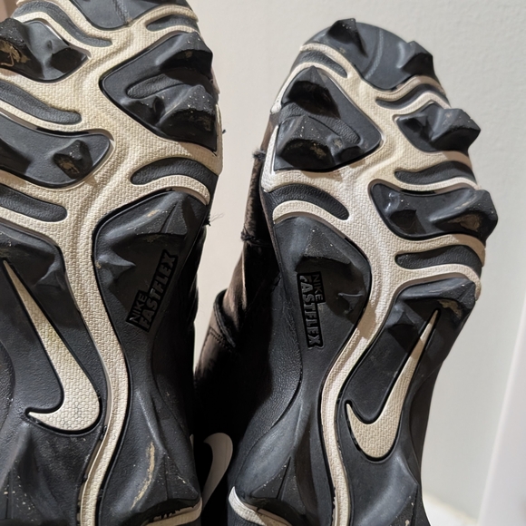 Nike Savage 2 Shark Black And White Football Fastflex Cleats Boys Size 5.5 - Picture 6 of 9